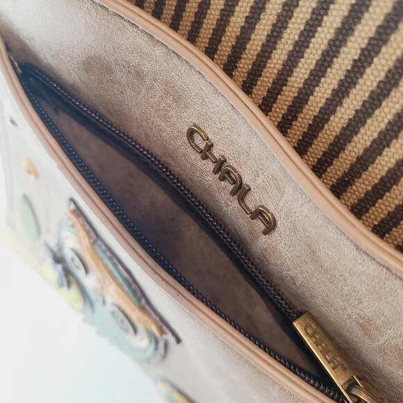 Chala Owl Convertible Backpack Tote – Earth Tones with Whimsical Charm - Picture 4 of 16